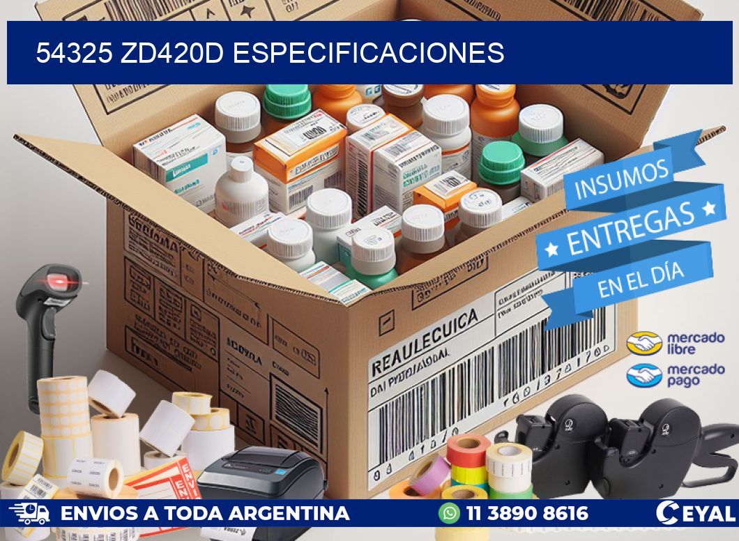 54325 ZD420d especificaciones