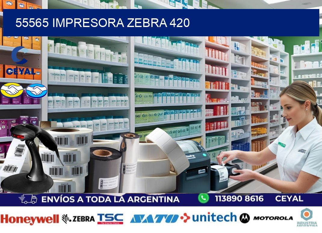 55565 impresora zebra 420