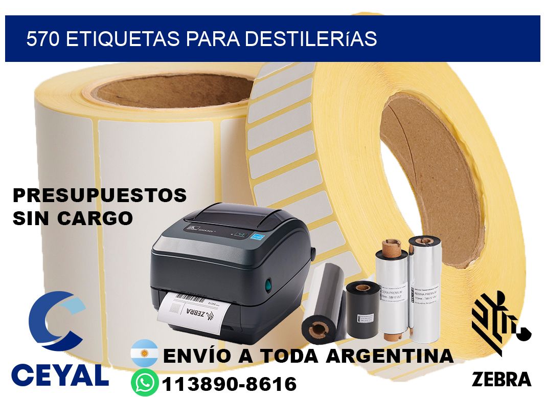 570 Etiquetas para destilerías