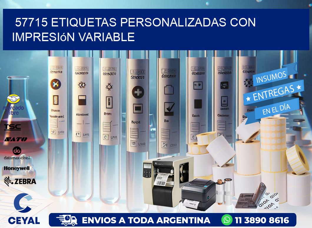 57715 etiquetas personalizadas con impresión variable