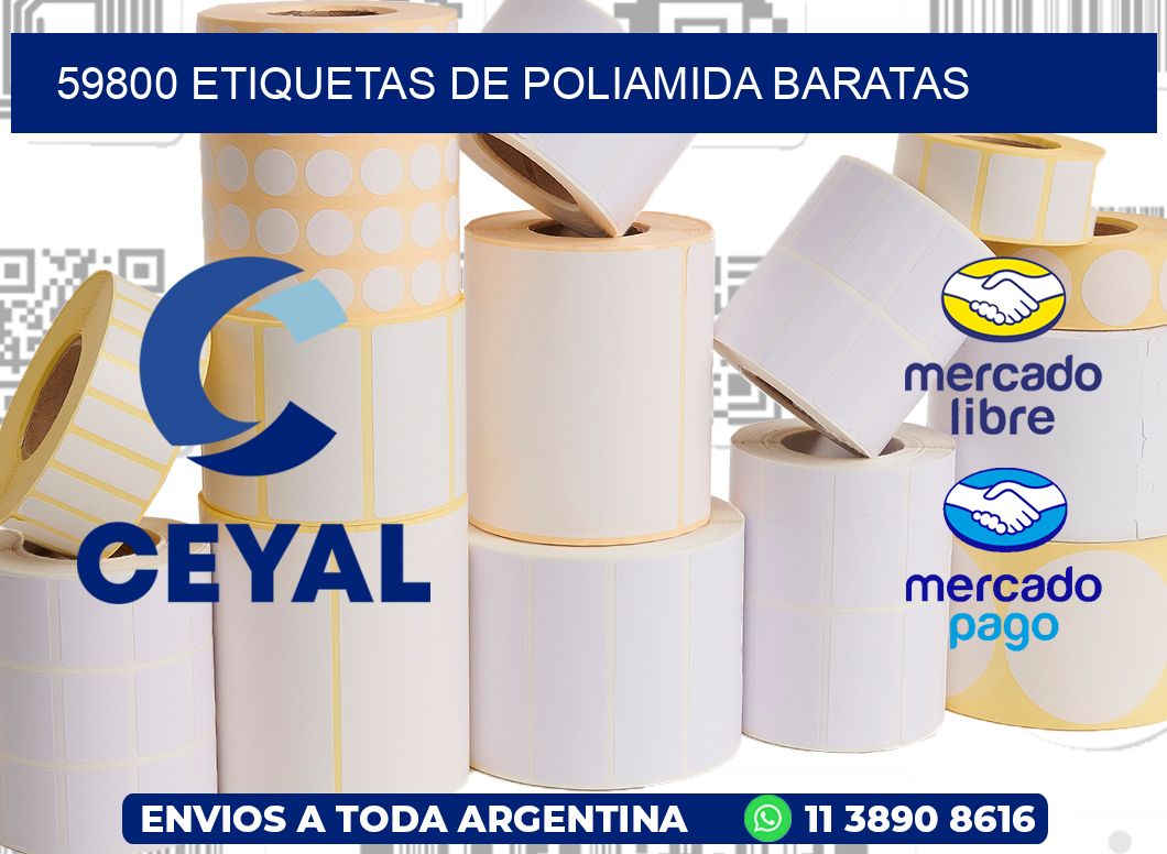 59800 etiquetas de poliamida baratas