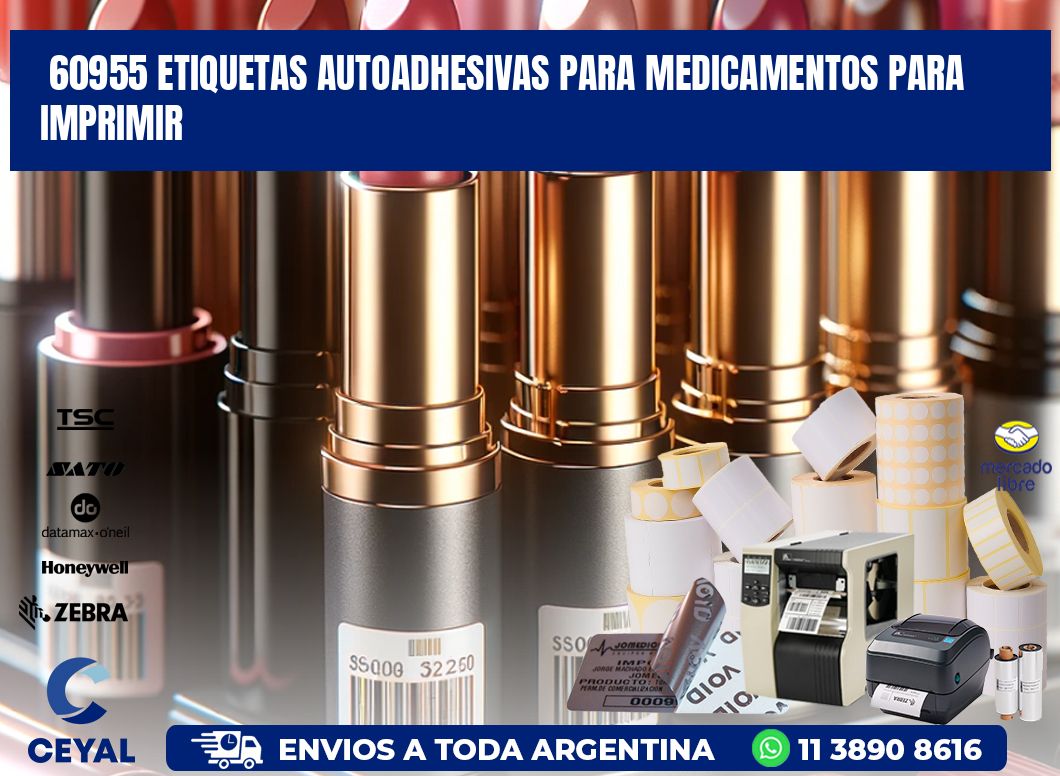 60955 Etiquetas autoadhesivas para medicamentos para imprimir