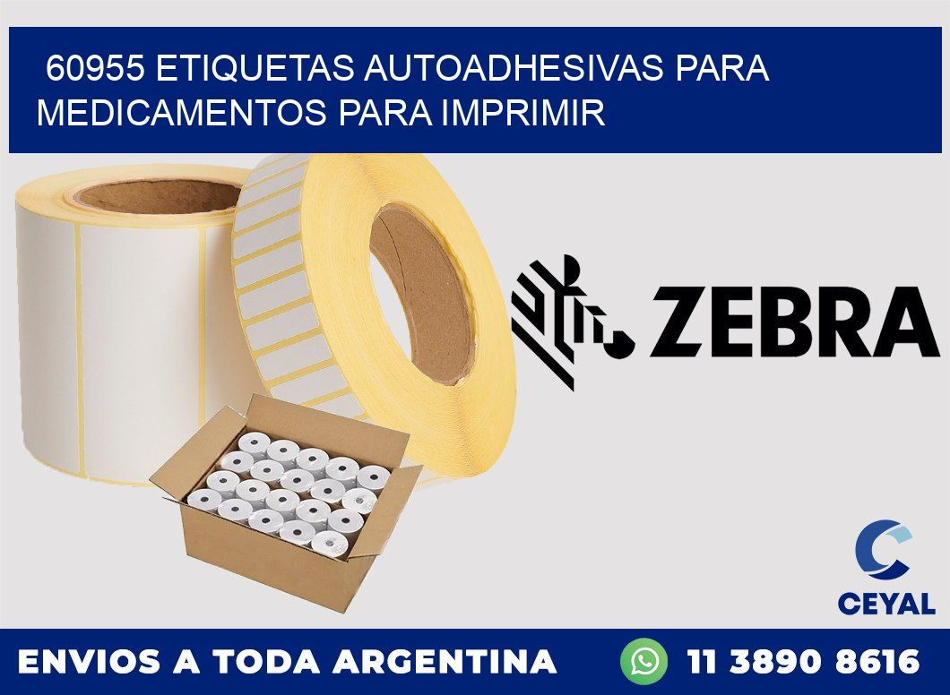 60955 Etiquetas autoadhesivas para medicamentos para imprimir