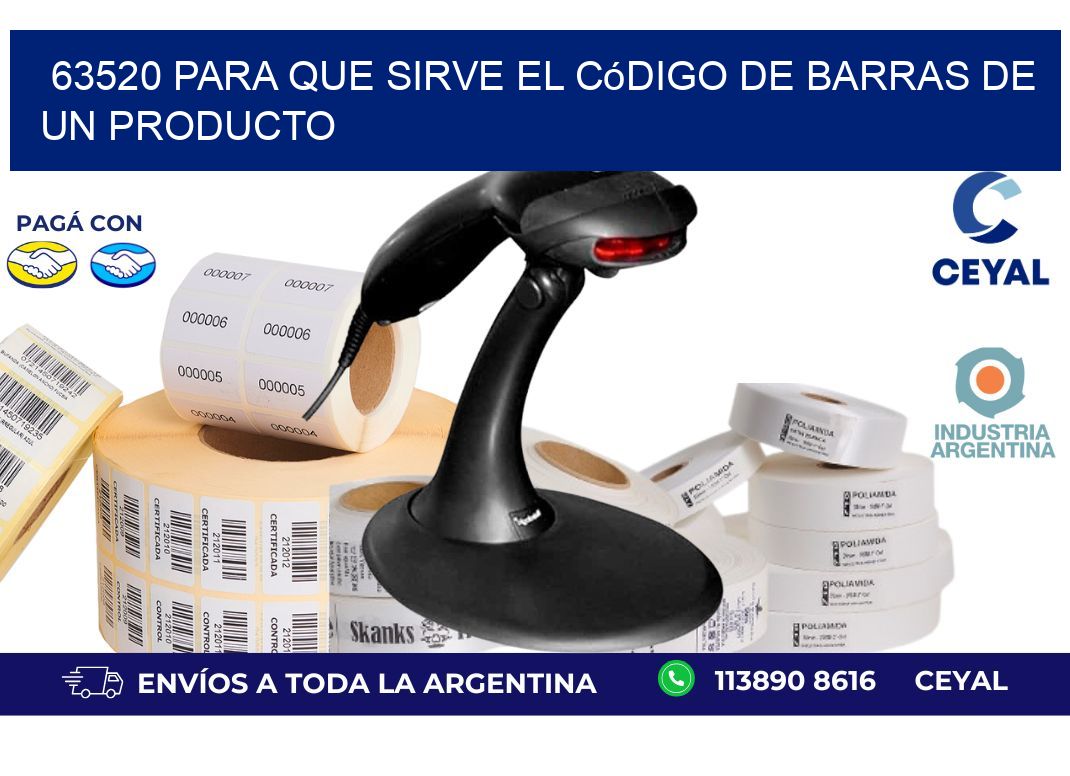 63520 Para que sirve el código de barras de un producto