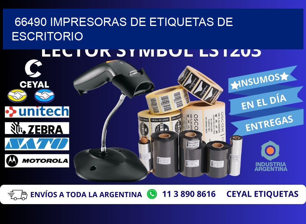 66490 impresoras de etiquetas de escritorio