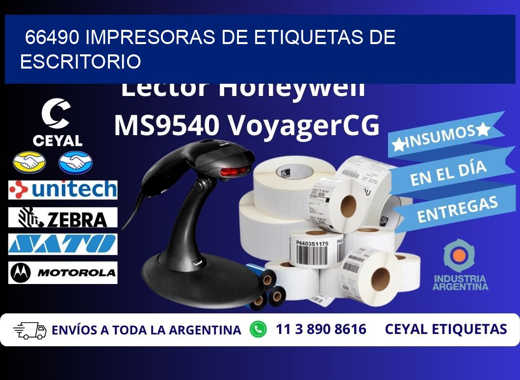 66490 impresoras de etiquetas de escritorio
