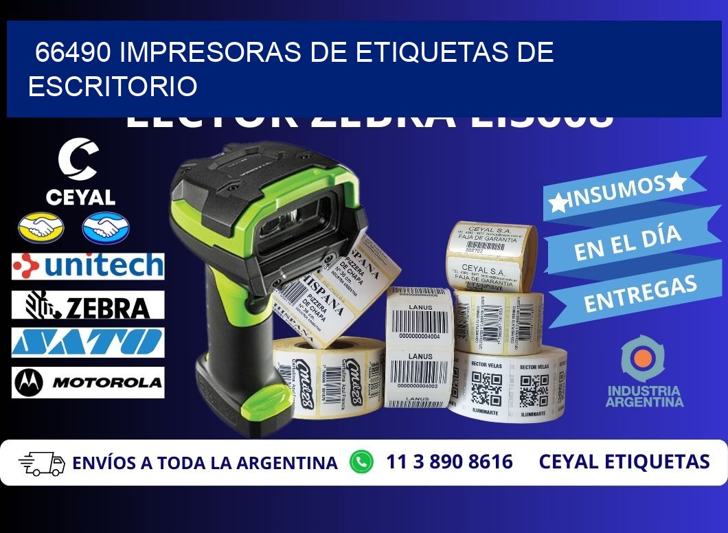 66490 impresoras de etiquetas de escritorio