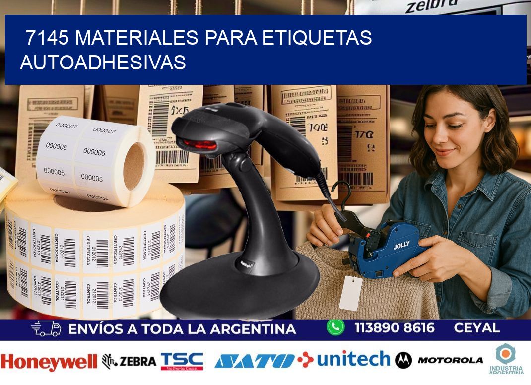 7145 materiales para etiquetas autoadhesivas