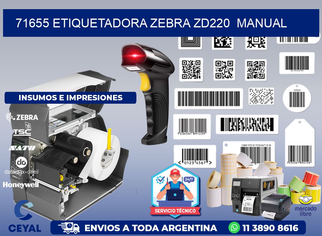 71655 Etiquetadora Zebra ZD220  manual