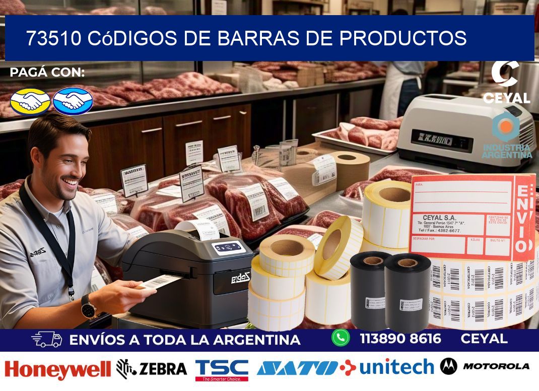 73510 Códigos de barras de productos
