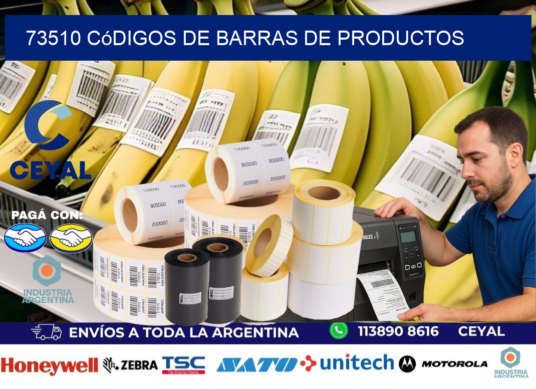73510 Códigos de barras de productos