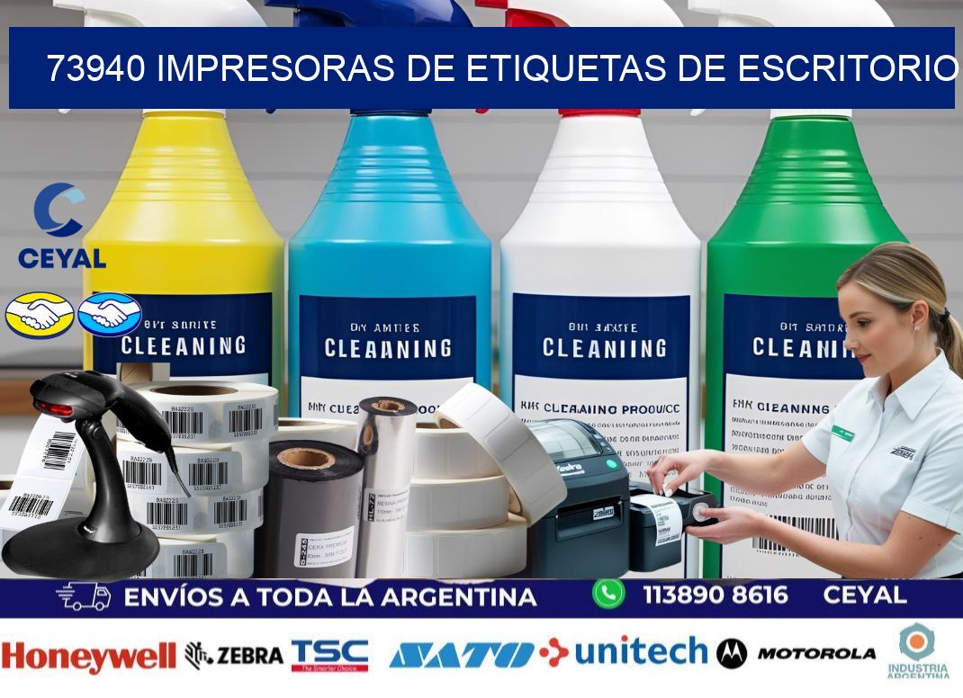 73940 impresoras de etiquetas de escritorio