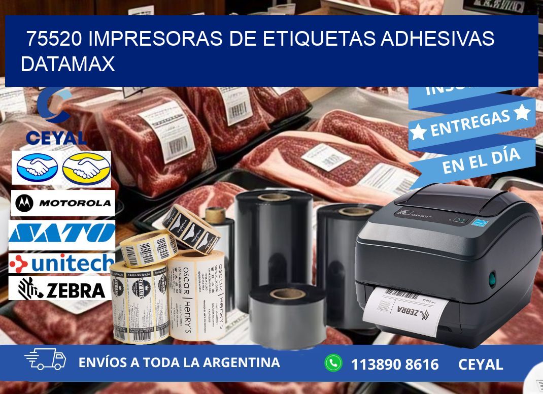 75520 impresoras de etiquetas adhesivas datamax
