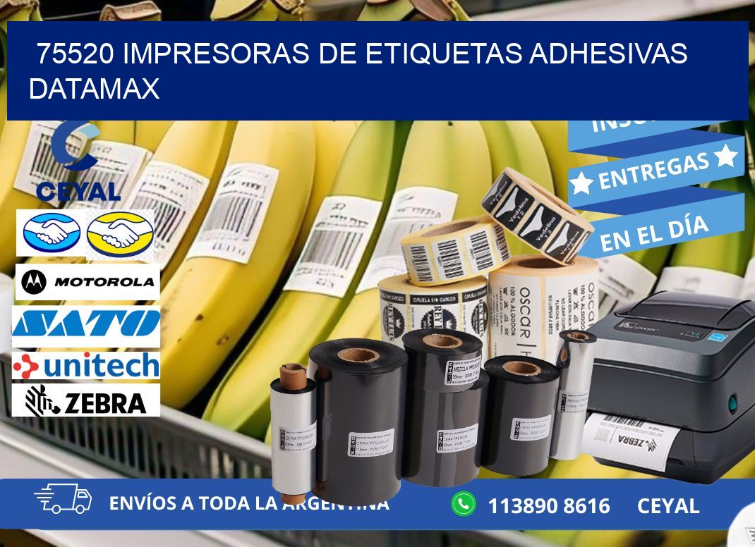 75520 impresoras de etiquetas adhesivas datamax