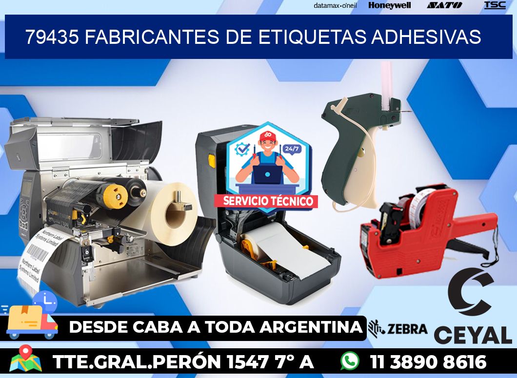79435 Fabricantes de etiquetas adhesivas