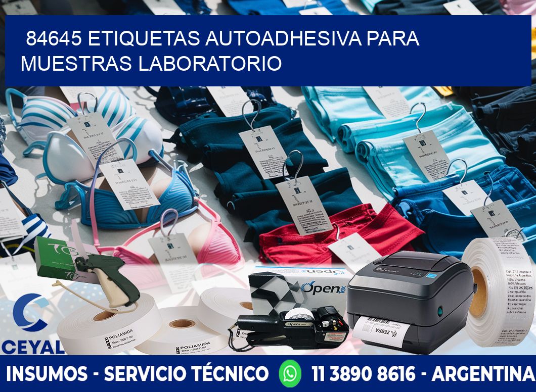 84645 etiquetas autoadhesiva para muestras laboratorio