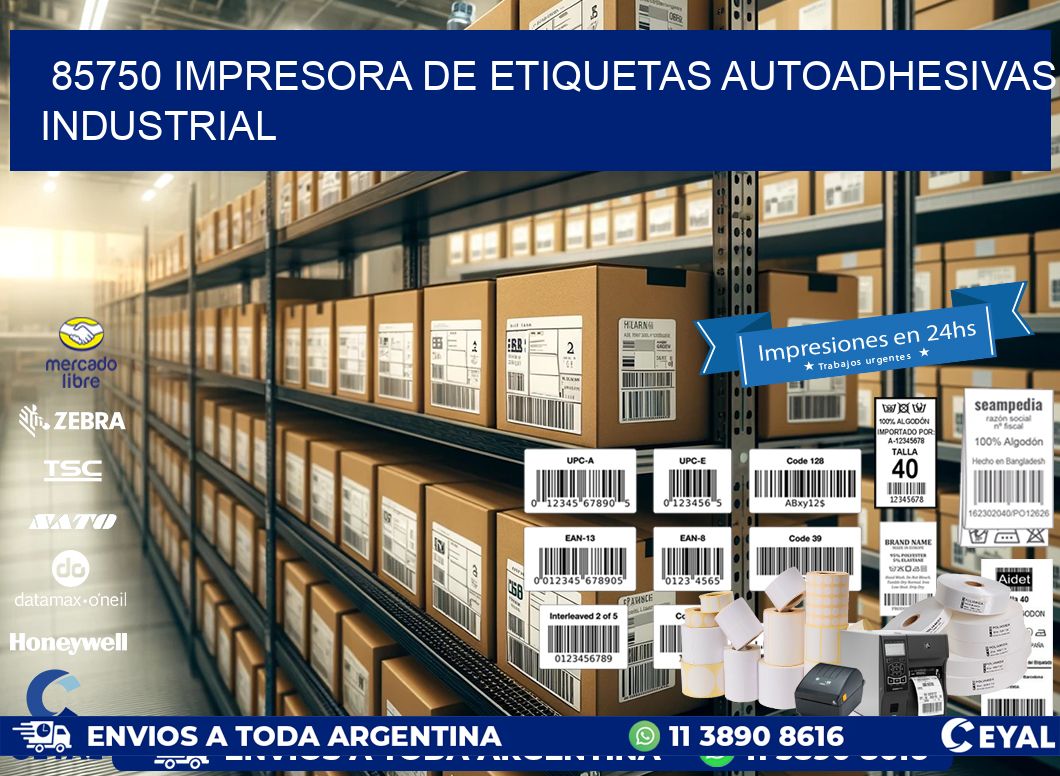 85750 Impresora de etiquetas autoadhesivas industrial