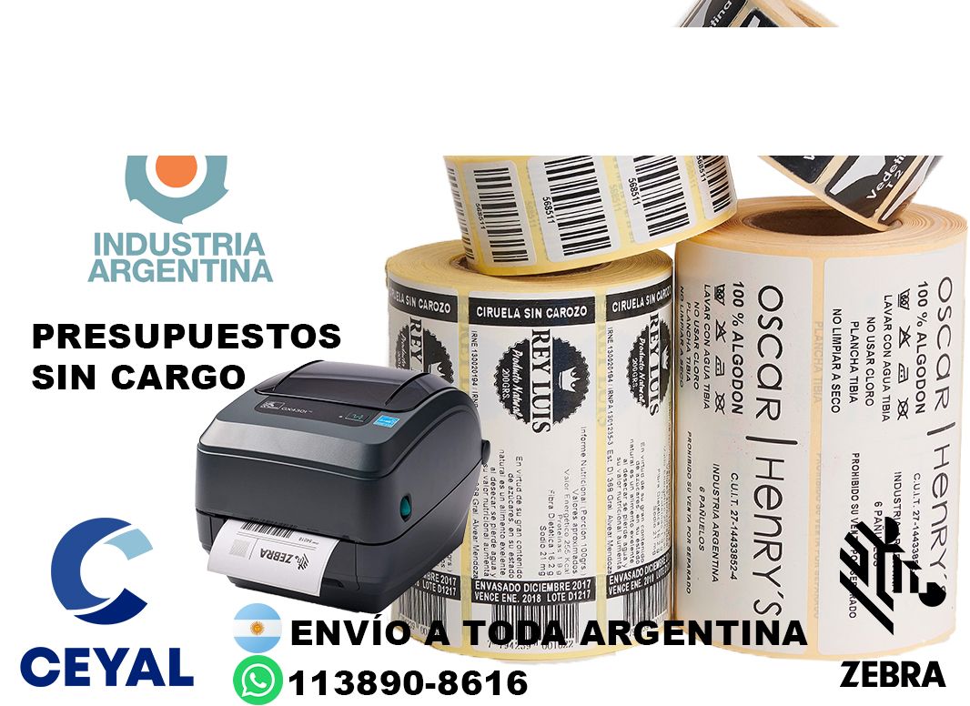8695 Etiquetas en rollo para grandes tiradas