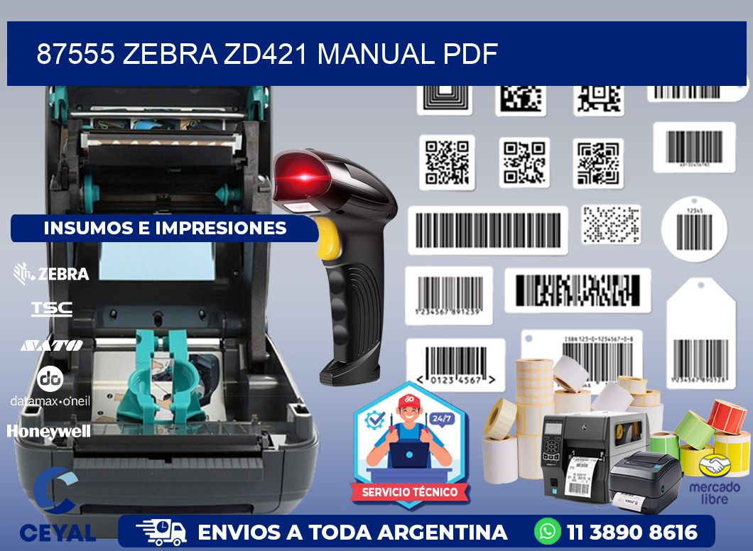 87555 Zebra ZD421 manual PDF