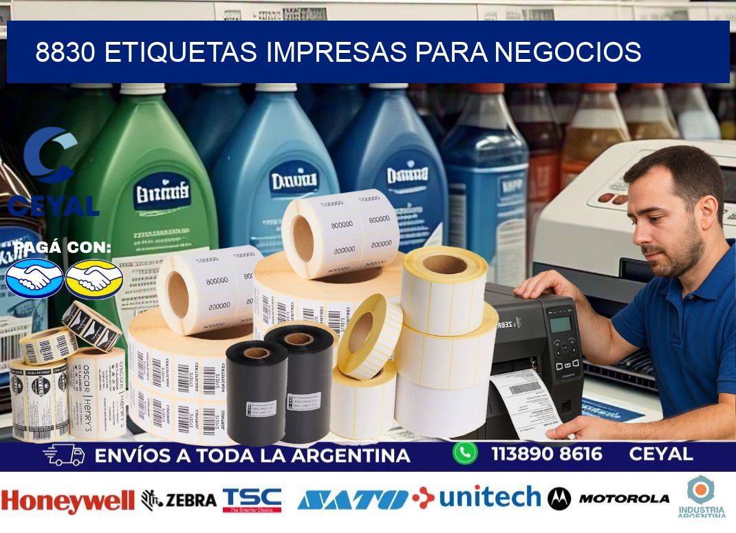 8830 etiquetas impresas para negocios