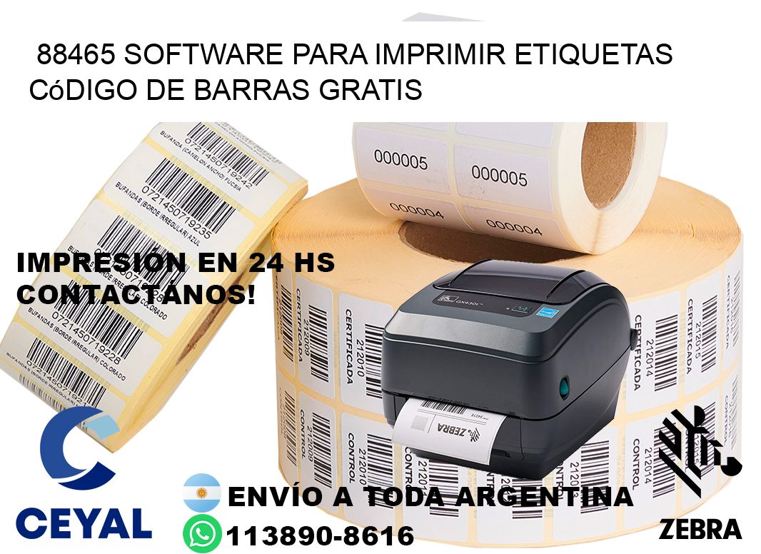 88465 Software para imprimir etiquetas código de barras gratis
