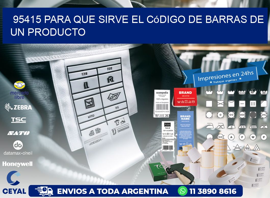 95415 Para que sirve el código de barras de un producto