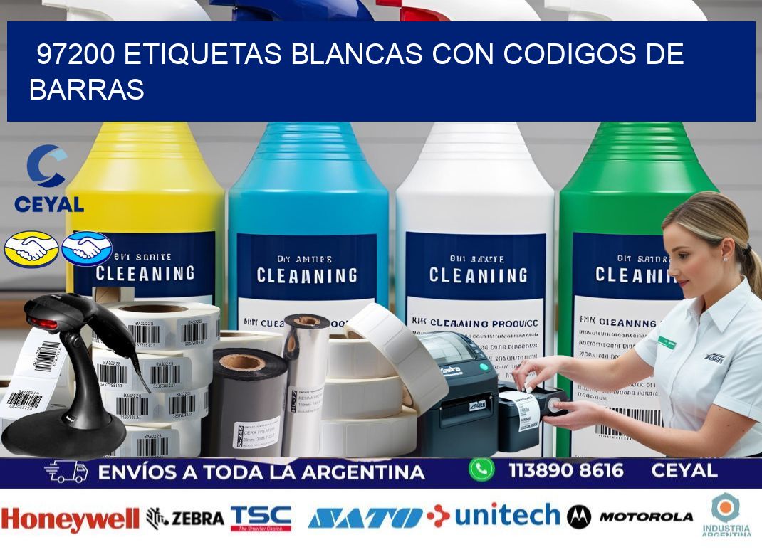 97200 etiquetas blancas con codigos de barras