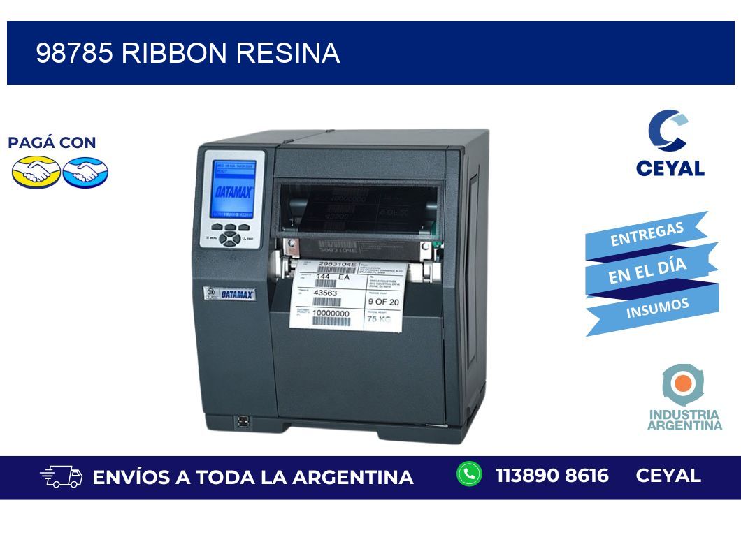 98785 Ribbon resina