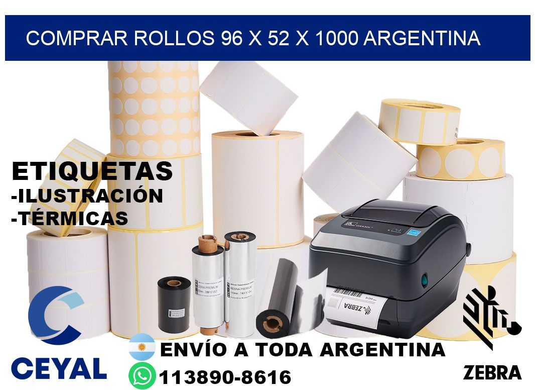 Comprar Rollos 96 x 52 x 1000 argentina