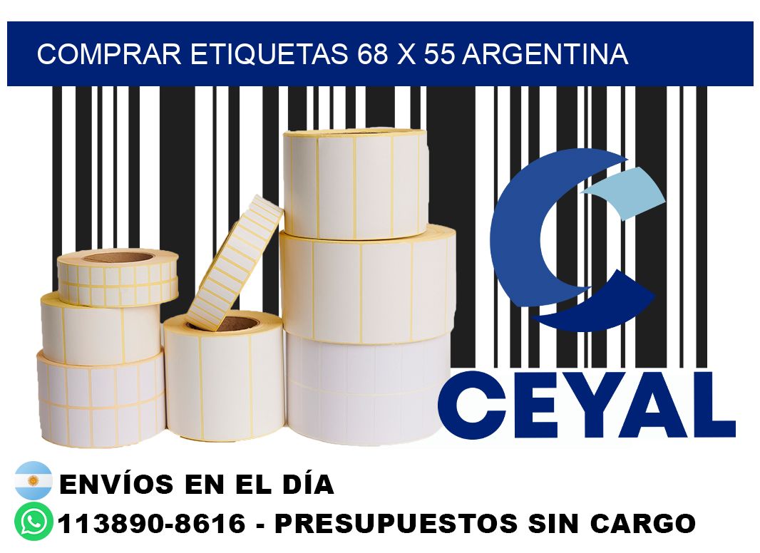 Comprar etiquetas 68 x 55 argentina