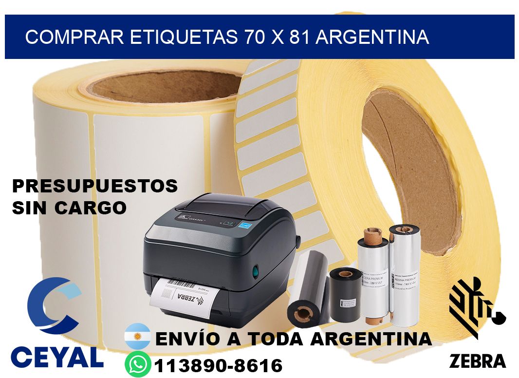 Comprar etiquetas 70 x 81 argentina