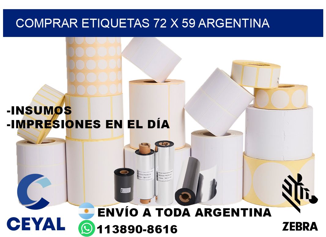 Comprar etiquetas 72 x 59 argentina