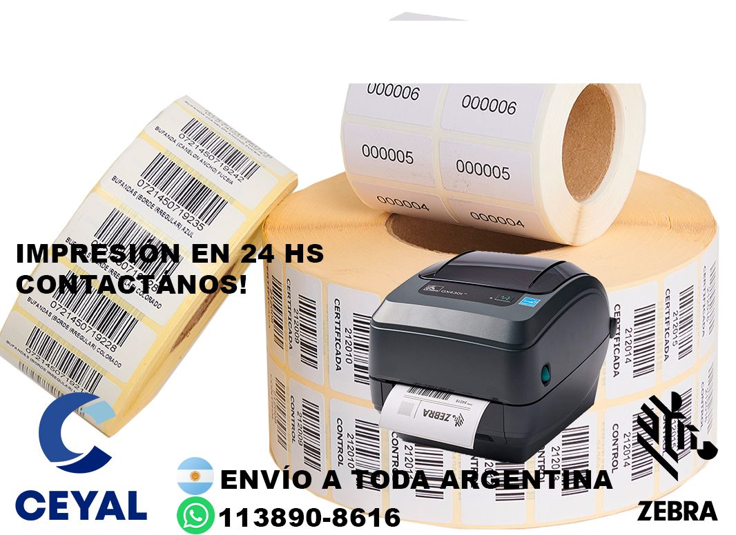 etiquetas personalizada  30 x 31 x 1000