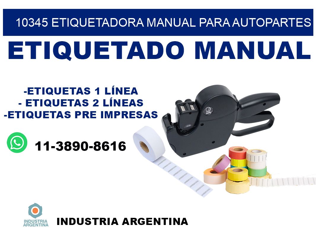 10345 etiquetadora manual para autopartes