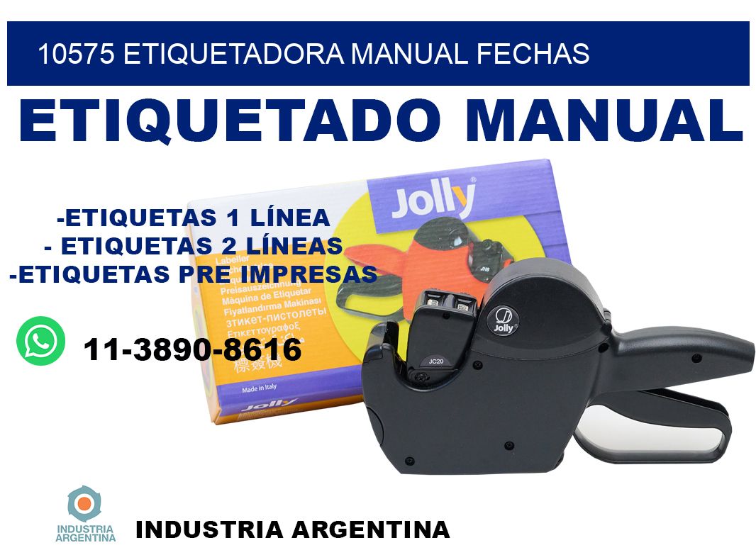 10575 etiquetadora manual fechas