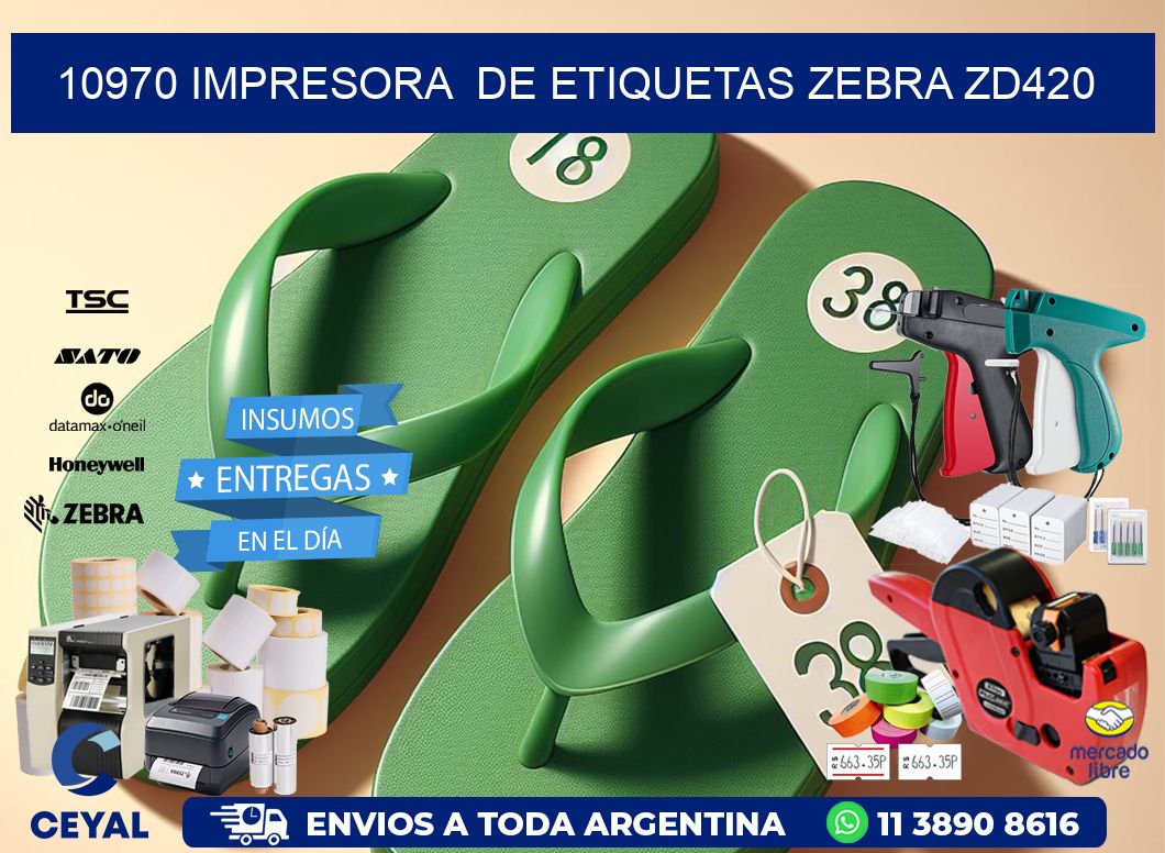 10970 impresora  de etiquetas Zebra ZD420