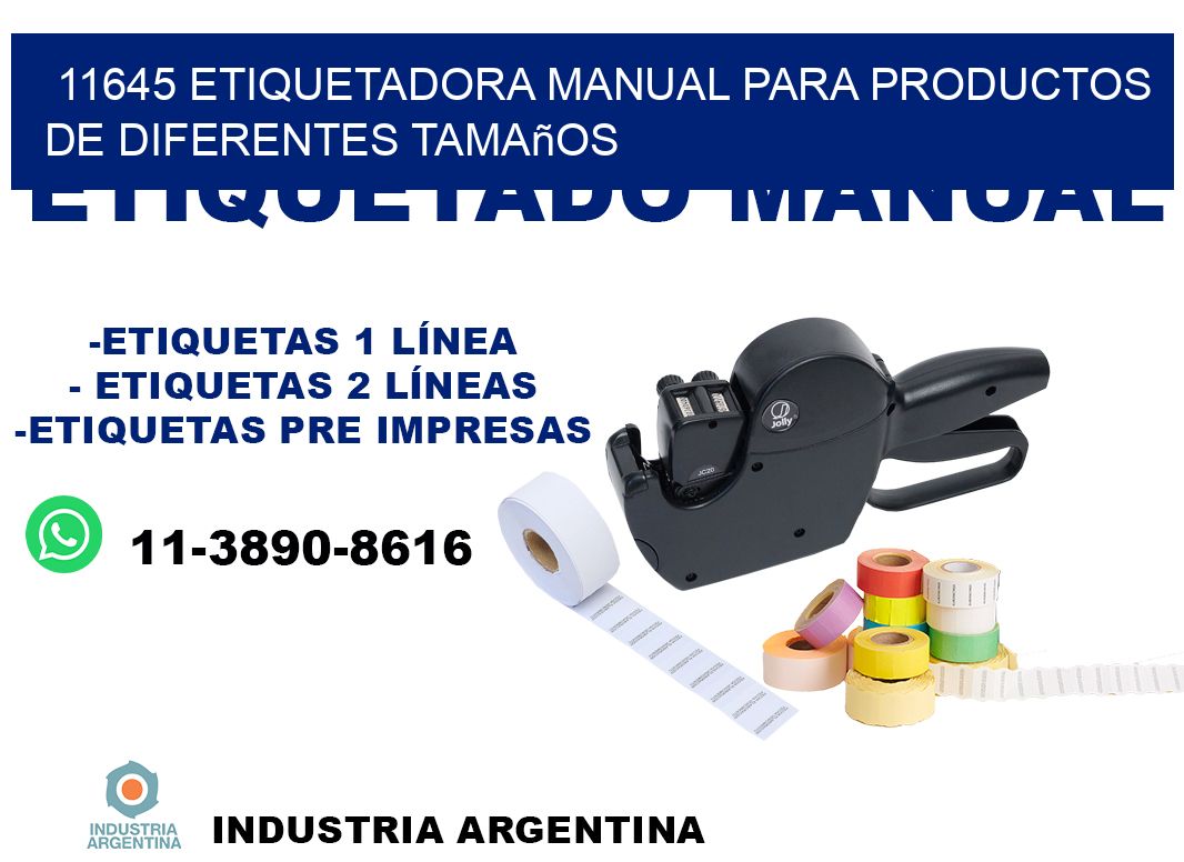11645 etiquetadora manual para productos de diferentes tamaños