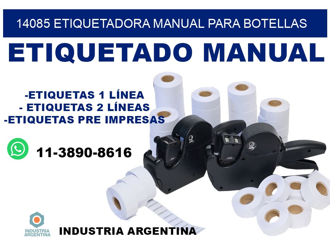 14085 etiquetadora manual para botellas