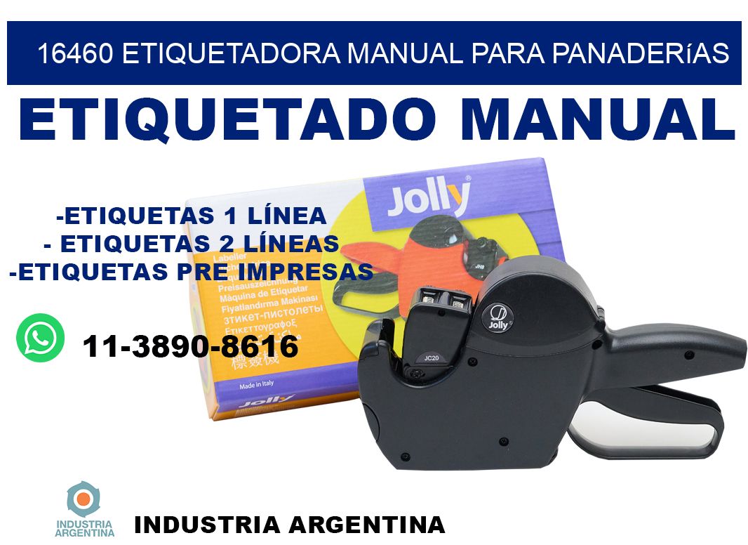 16460 etiquetadora manual para panaderías