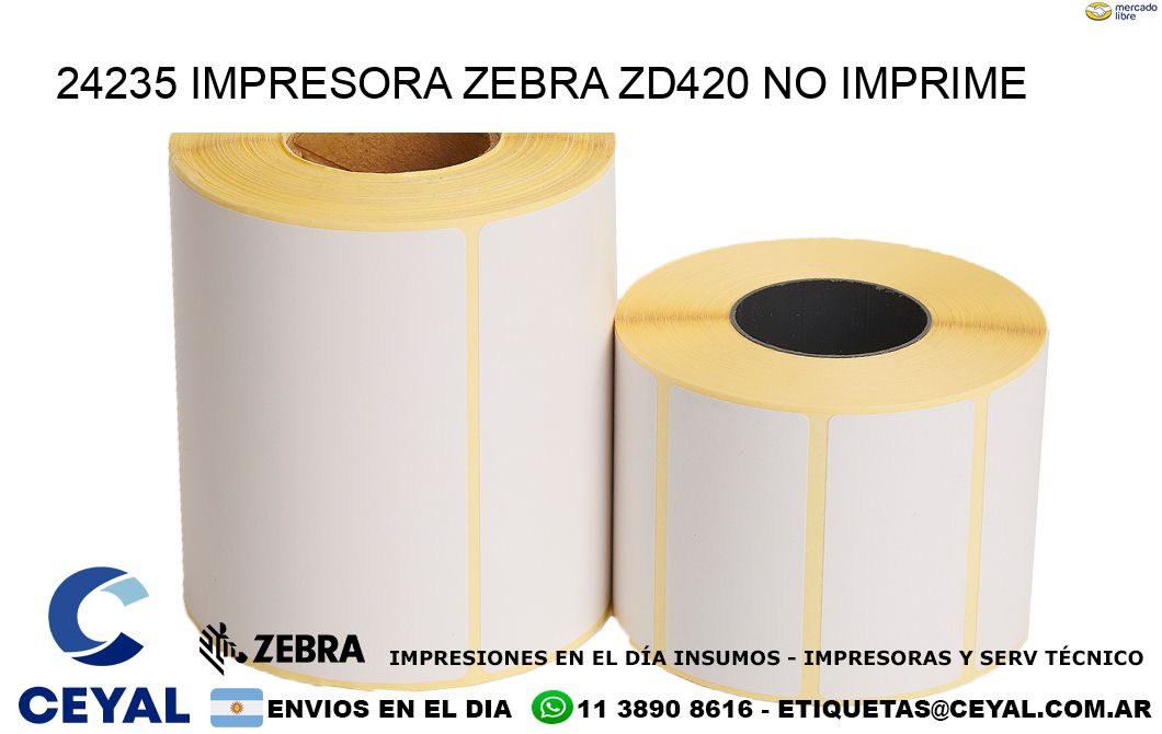 24235 Impresora Zebra ZD420 no imprime
