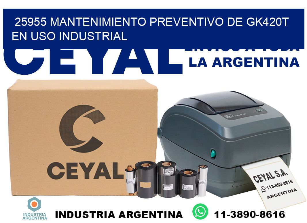 25955 mantenimiento preventivo de gk420t en uso industrial