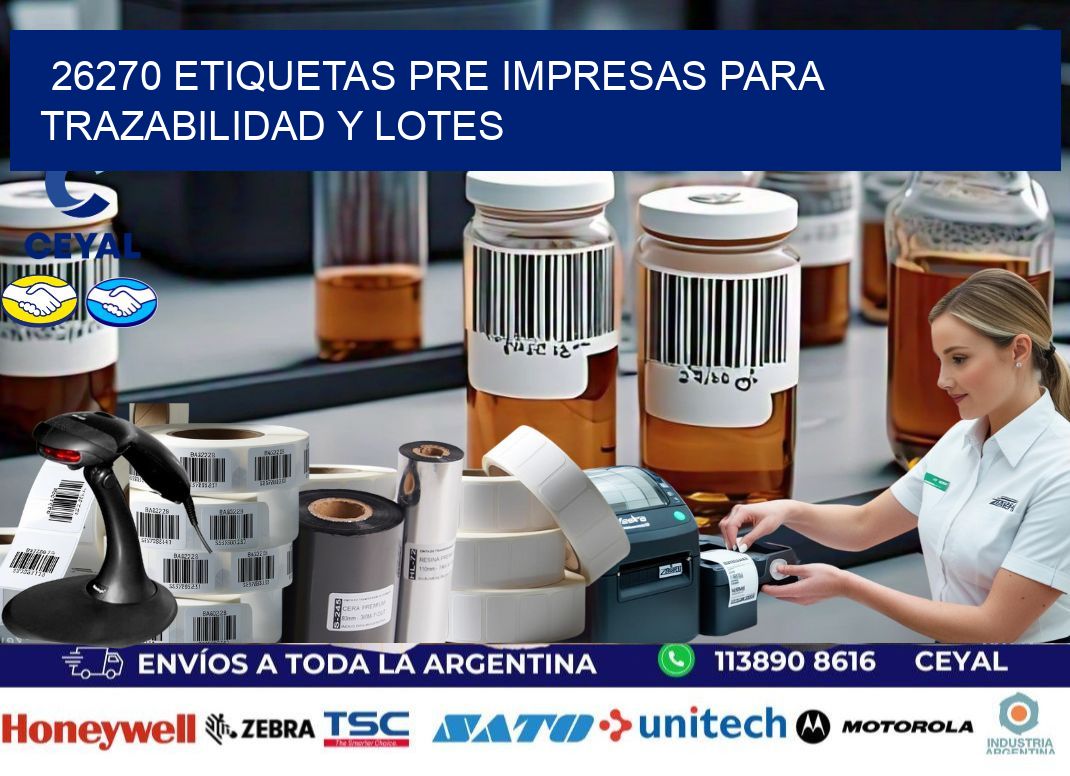 26270 etiquetas pre impresas para trazabilidad y lotes