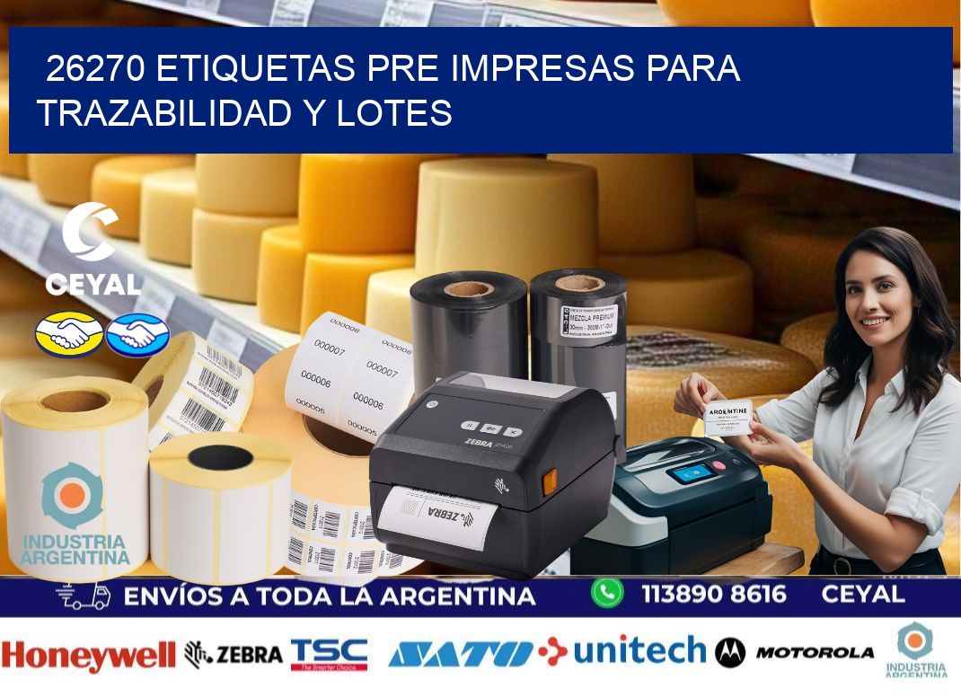 26270 etiquetas pre impresas para trazabilidad y lotes
