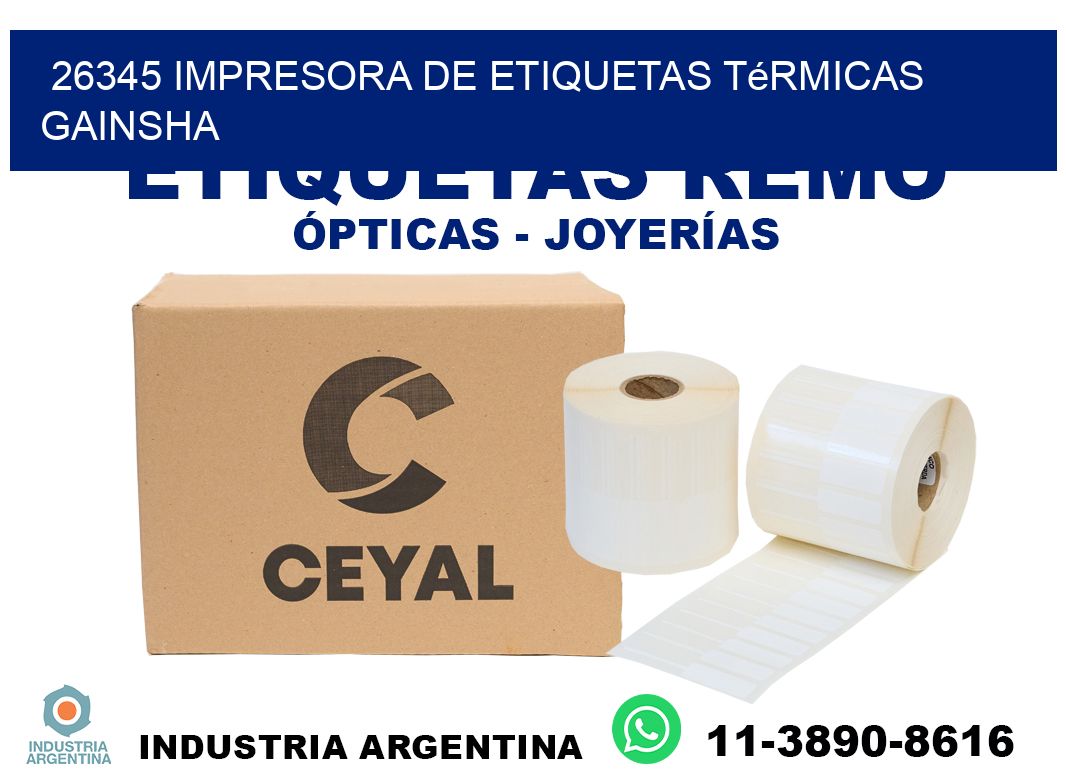 26345 Impresora de etiquetas térmicas GAINSHA