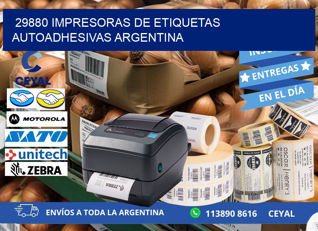 29880 Impresoras de etiquetas autoadhesivas argentina