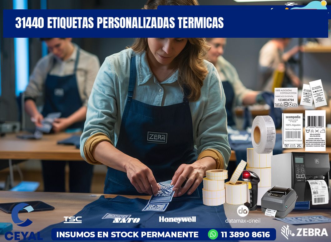 31440 Etiquetas personalizadas termicas