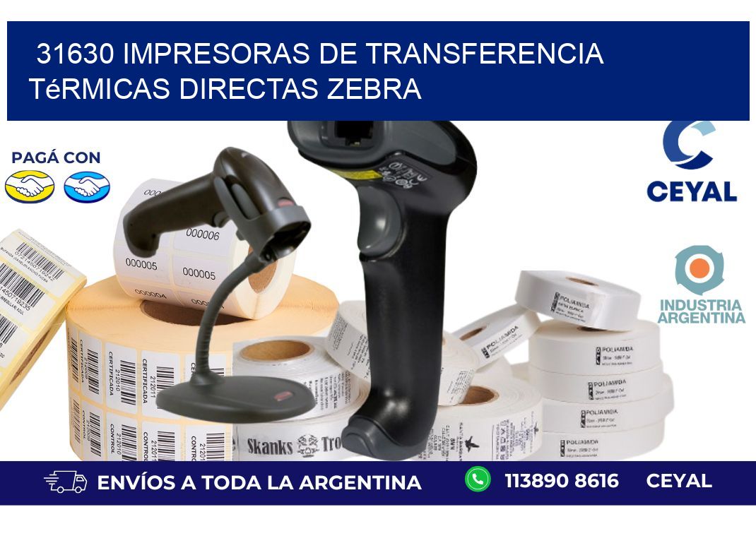 31630 impresoras de Transferencia  térmicas directas zebra