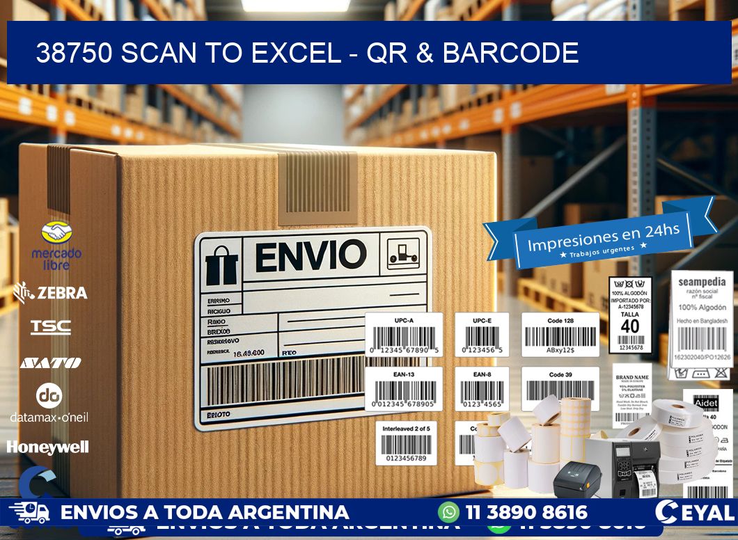 38750 Scan to Excel - QR & Barcode