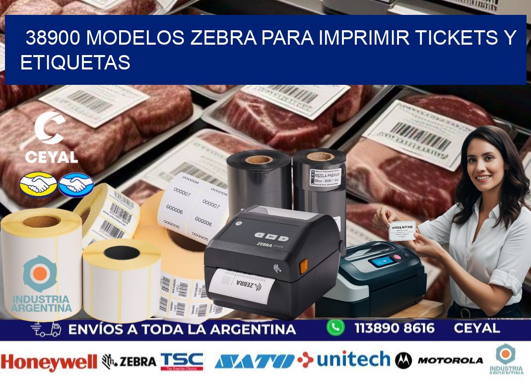38900 modelos zebra para imprimir tickets y etiquetas