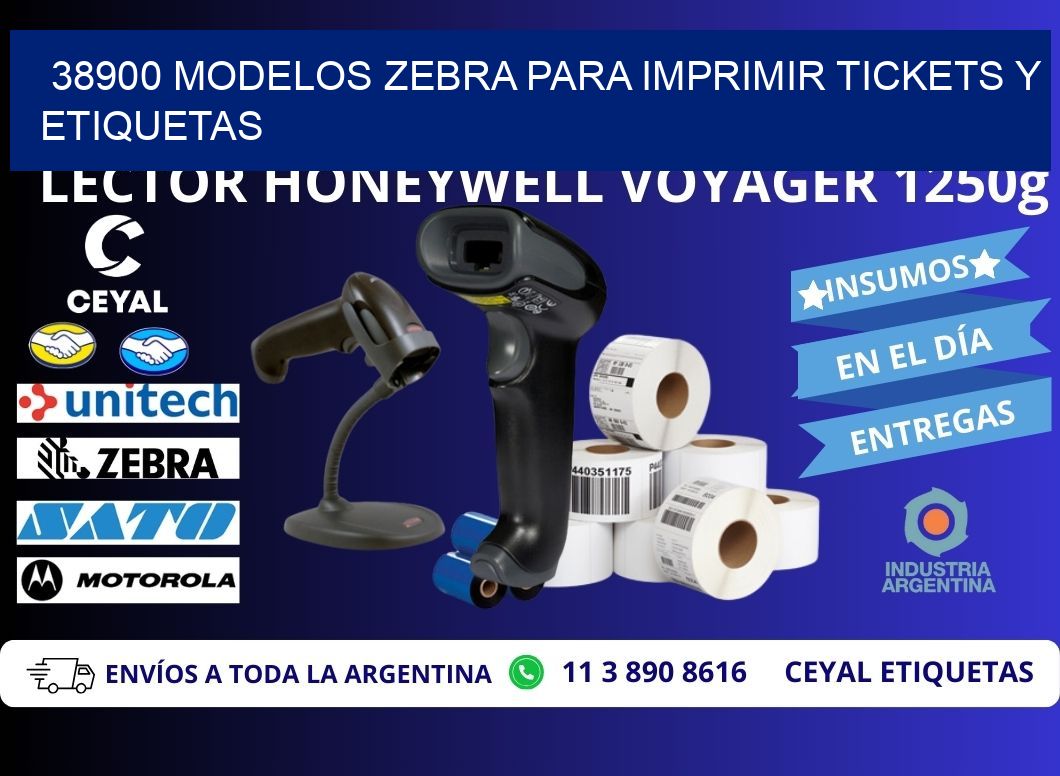 38900 modelos zebra para imprimir tickets y etiquetas